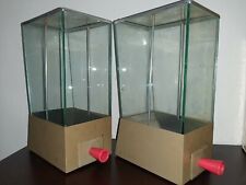 VECCHI DISTRIBUTORI PER CAFFE' IN ALLUMINIO VETRO CON COPERCHIO Anni 70 VINTAGE