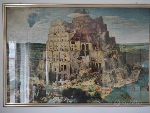 Grande quadro puzzle torre - quadro, di