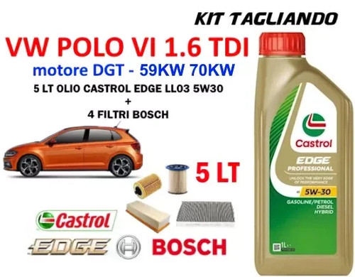 Kit tagliando olio - tagliando, castrol