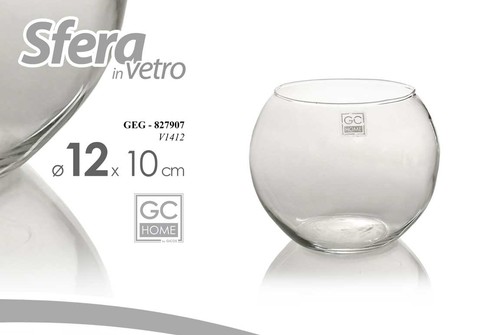 Vaso vasetto sfera vetro - vaso,