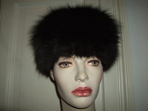 Cappello colbacco volpe - volpe, nera