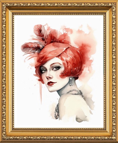 Art deco - art, ragazza
