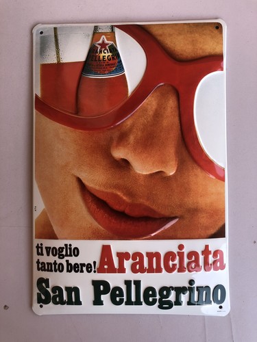 Targa pubblicitaria aranciata - targa,