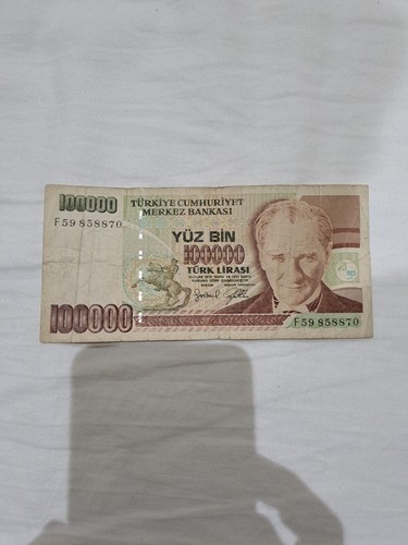 Banconota 100 000 - 100.000, lira