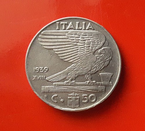 Centesimi 1939 errore - 50,