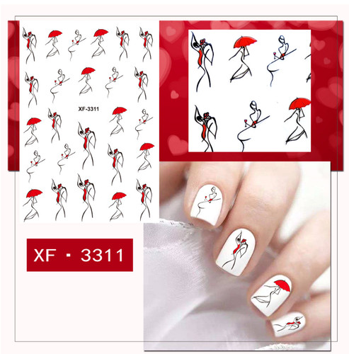 Adesivi decalcomania nail - , art