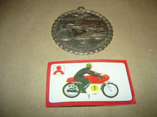 POLITOYS MT1 LA MOTO DI GIACOMO AGOSTINI MV AGUSTA FIGURINA + MEDAGLIA OMAGGIO