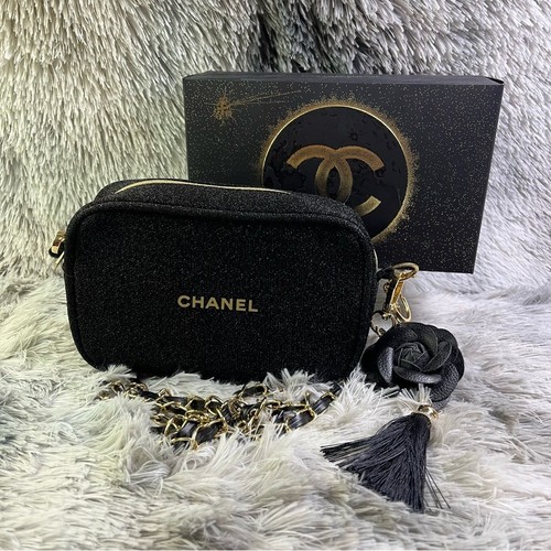 Chanel black cosmetics - chanel, bag