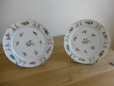 DEUX ASSIETTES PORCELAINE DE