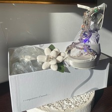 scarpa da sposa in raso con