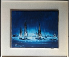 Arredare casa quadro moderno olio su tavola Maestro astrattismo futurismo