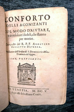 (SEICENTINA) CONFORTO DELLI AGONIZANTI…R.P.F. AGOSTINO SELLITTO D’AVERSA, 1605.