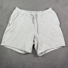 Lululemon Shorts Mens XL Gray Steady State Sweat Gym Yoga 8” Fleece M7BDCS