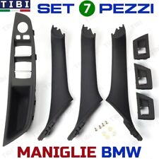 Set Maniglie Interne Anteriori + Posteriori per BMW Serie 5 F10 F11 M5 [ NERO ]