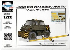 Planet Models 129-MV110 - 1/72 Unimog U406 DoKa Military Airport Tug+AE - Nuovo