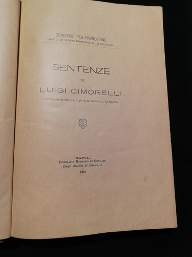 1910 cimorelli luigi sentenze - luigi,