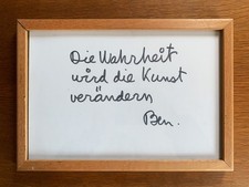 BEN VAUTIER, La verità