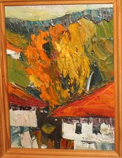 DIPINTO AD OLIO ESPRESSIONISTA