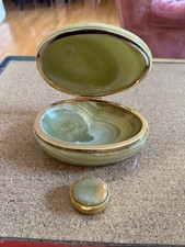 Portagioie in Onice verde del