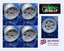 Set Cerchi in Lega 7x13 Argento Cromodora CD66 Replica Autobianchi Fiat Abarth