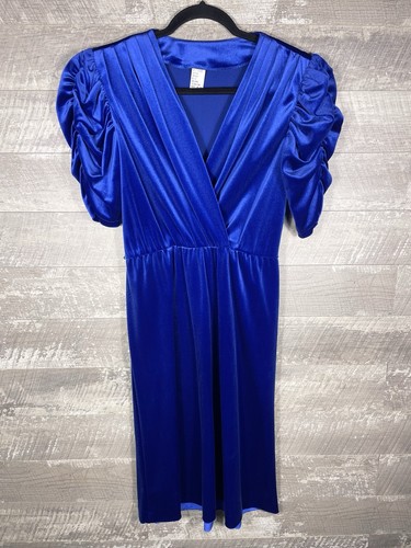 Abito vintage anni blu - abito,