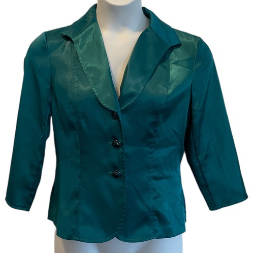 Giacca blazer raso verde - in,