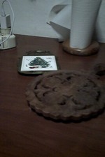 coppia sottopentola 1 in legno+1 in metallo e ceramica  vintage leggi