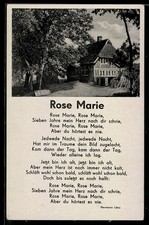 AK Marschlied Rose Marie, Casa