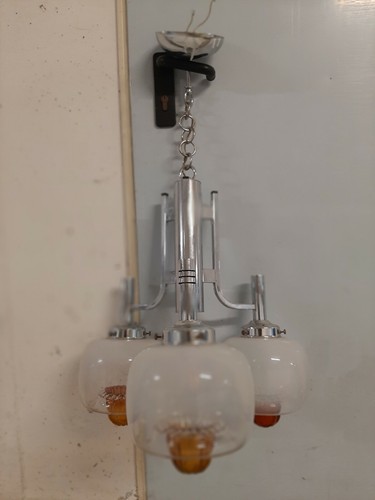 Lampadario cromato mazzega - lampadario,
