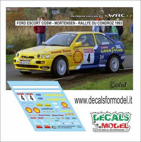 Decals ford escort gr a - gr,