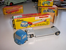Schuco Piccolo n. 742 - Mercedes trattore stradale blu con pianale ribassato in scatola originale