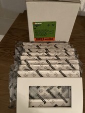 PLACCA BTICINO LIGHT N4804LB 4 MODULI COLOR BIANCO LIGHT TECNOPOLIMERO