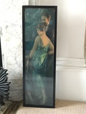 ANTICA STAMPA INCORNICIATA ORIGINALE ART DECO - Luna di miele nelle Alpi Gene Pressler