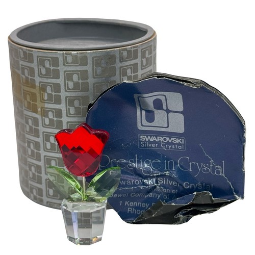 Vaso fiori tulipano rosso