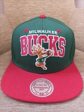 Mitchell & Ness NBA Bucks Cap – Hardwood Classics Snapback, Stile Retro, Origin