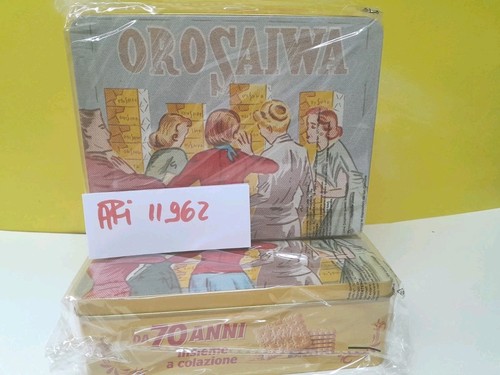 Scatola latta oro saiwa - scatola,