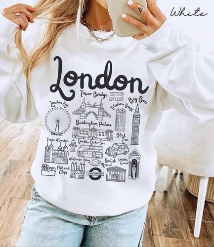 Felpa girocollo londra - felpa,