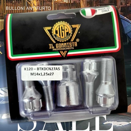 K120 bulloni antifurto ruote - bulloni,