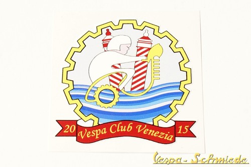 Adesivo decorativo vespa club - decorativo, "vespa