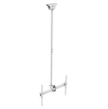 TV Supporto Da Parete 37-70 Pollici Altezza Regolabile Estrazione Bianco LED LCD