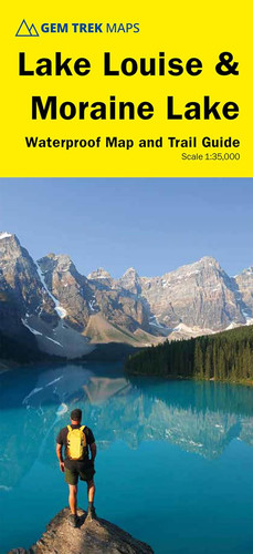 Mappa lake louise moraine - lake, &