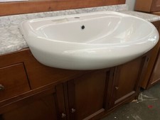 LAVABO SEMINCASSO 1/3 FORI FLAMINIA METRO  CON DIFETTO V FOTO 7-11