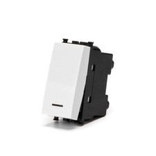 Pulsante unipolare 16A bianco