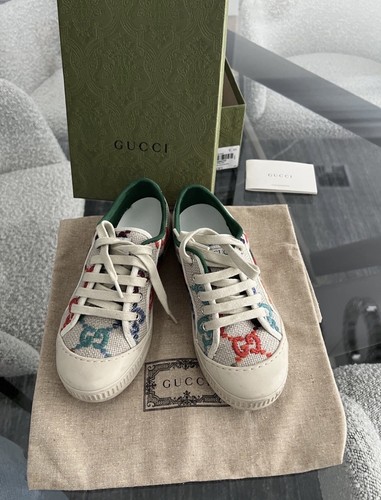 Logo ricamato gucci tennis - logo,