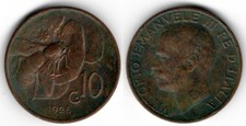 Italia 10 centesimi, 1926
