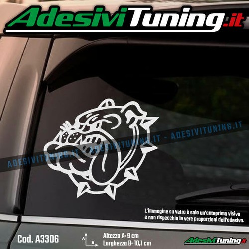 Adesivo cane bulldog - adesivo,