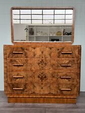 Comó Italiano Anni 30 Cassettiera Antica In Radica