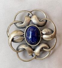 Spilla OTTAVIANI argento con pietra blu - vintage