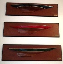 Mezzo Scafo Barca a Vela Nautica Mare Vintage Antico Quadro Legno