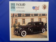 Cartolina Auto CAR Packard Super Eight